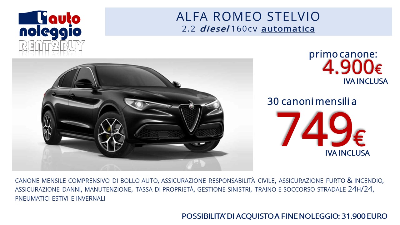 rent2buy Alfa Romeo Stelvio diesel acquisto noleggio finanziamento
